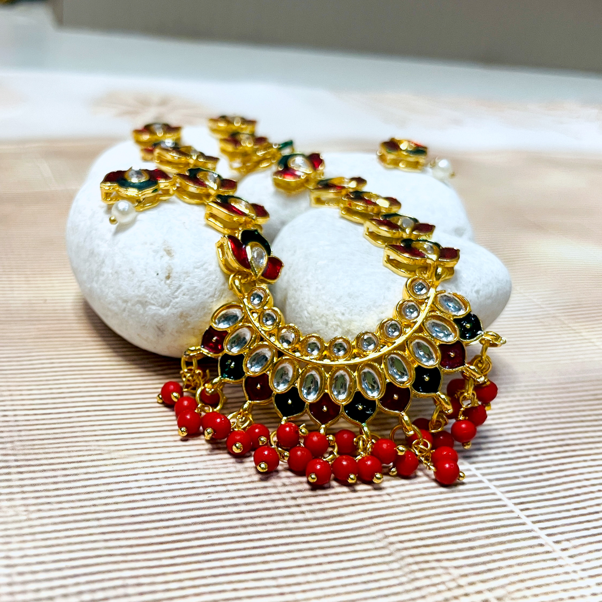 Meenakari Magic: Exquisite Enamel Idol Jewellery