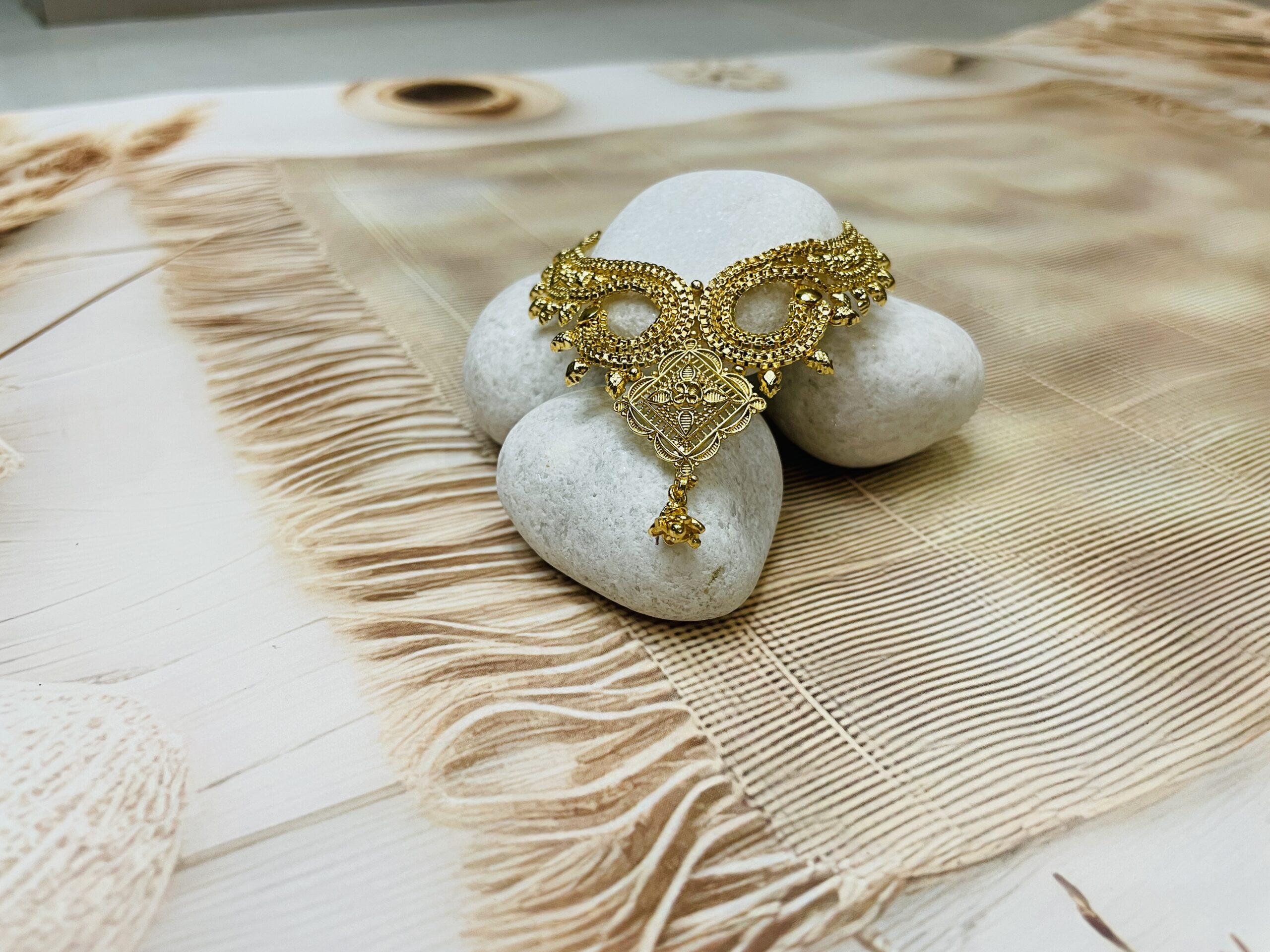 Divine Golden Traditional Temple Alanka Necklace