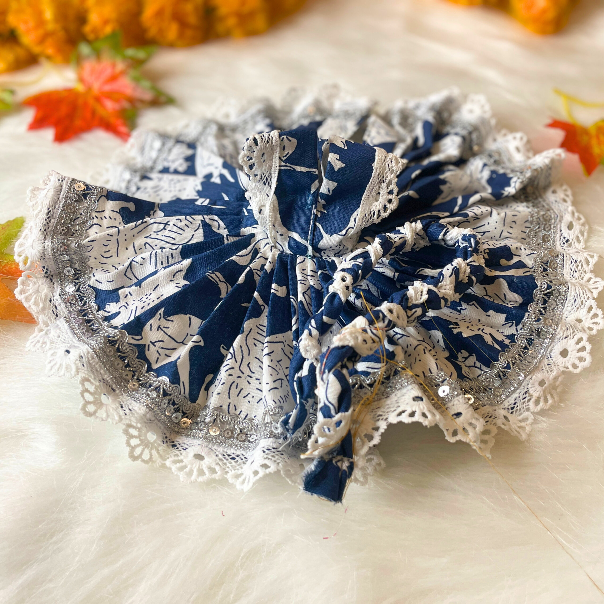 Neel Shyam Shringar Ladoo Gopal Poshak