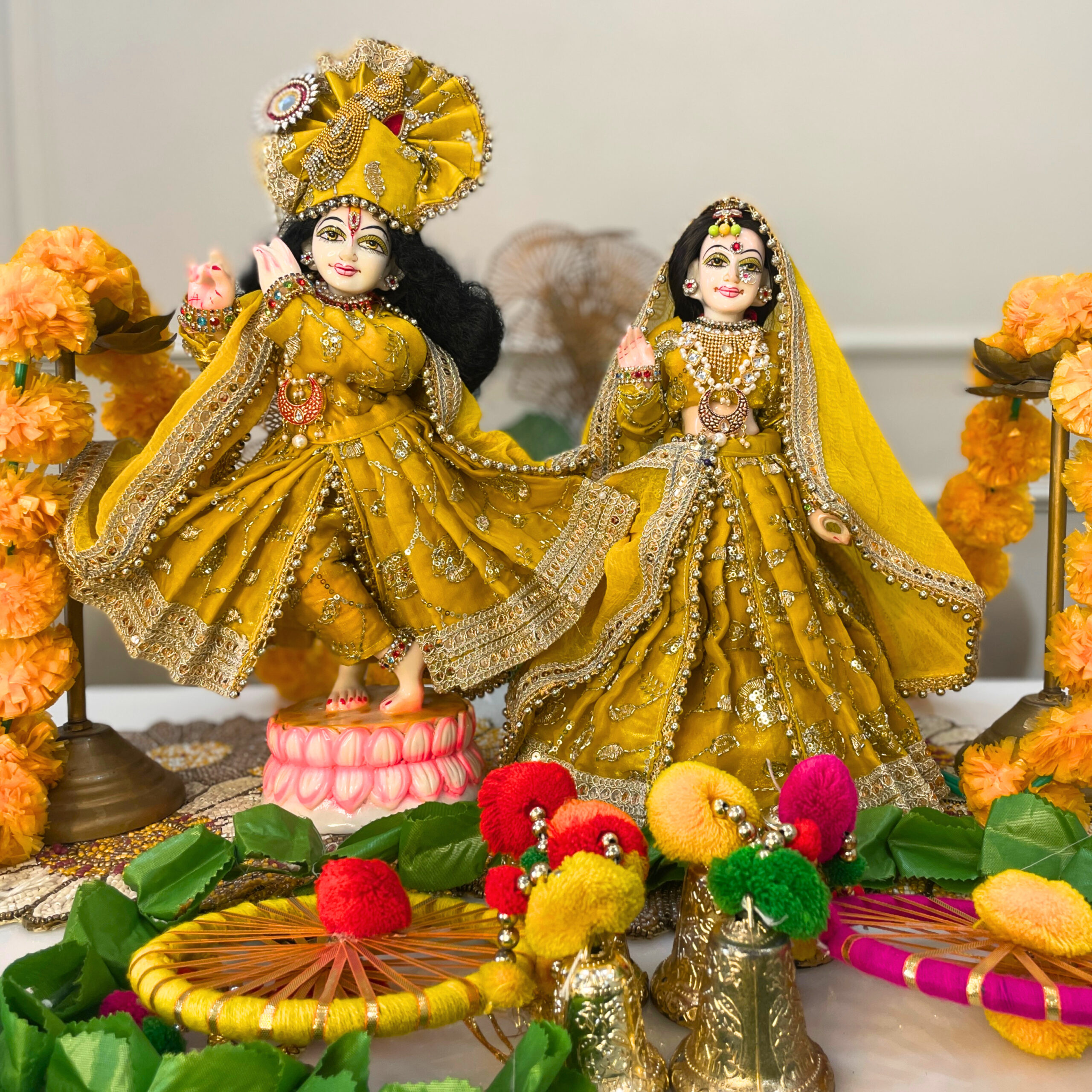 The Radiance of Peetambar- Radha Krishna Poshak