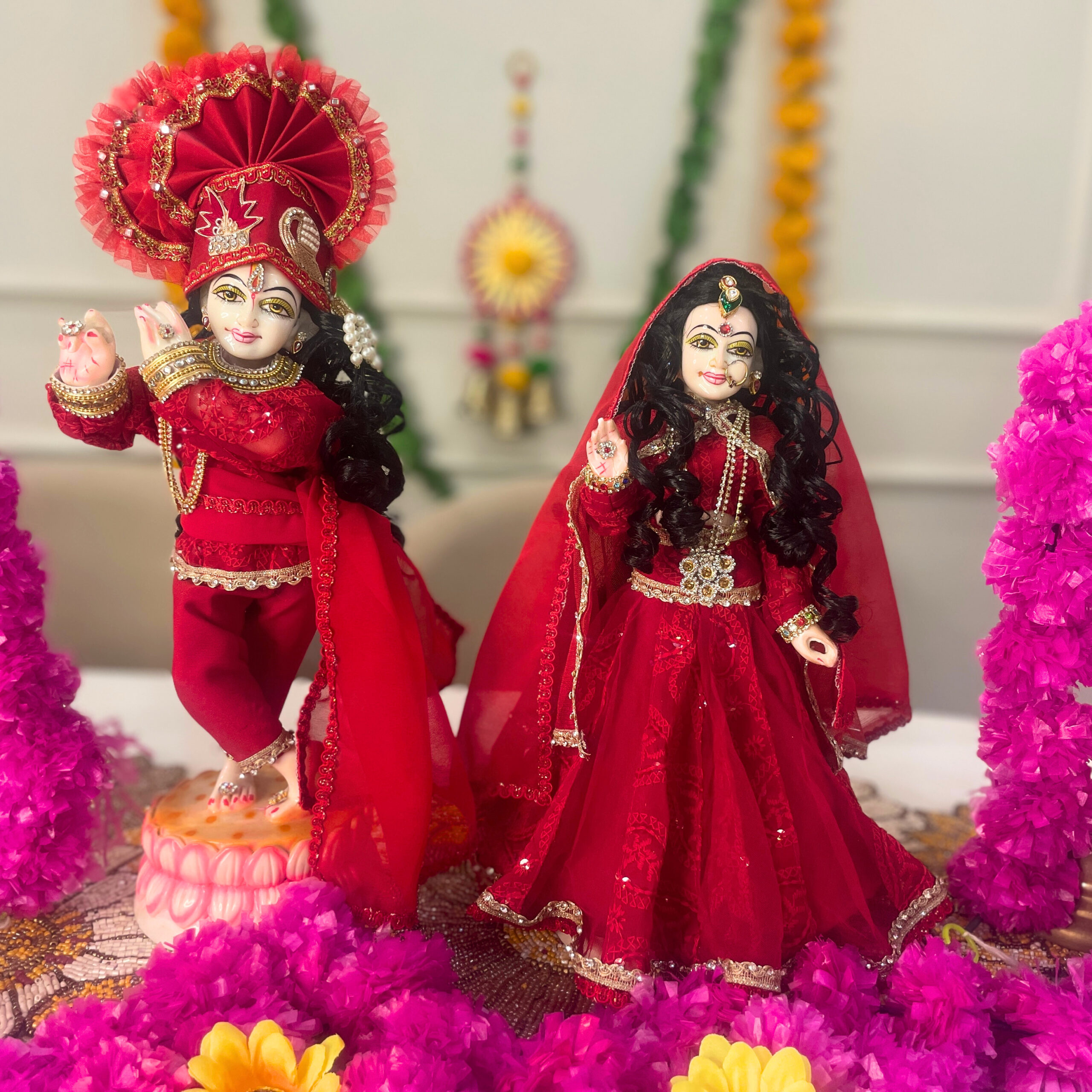 Madan Mohan Rajsi Radha Krishna Poshak