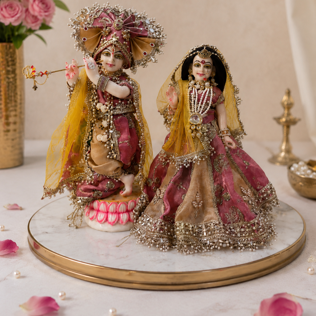 Gulab Madhuri Radha Krishna Poshak - Image 2