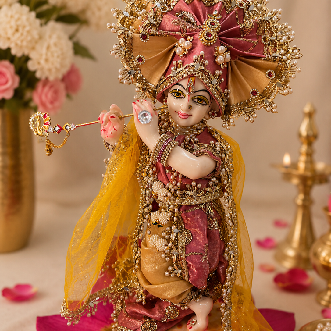 Gulab Madhuri Radha Krishna Poshak - Image 4
