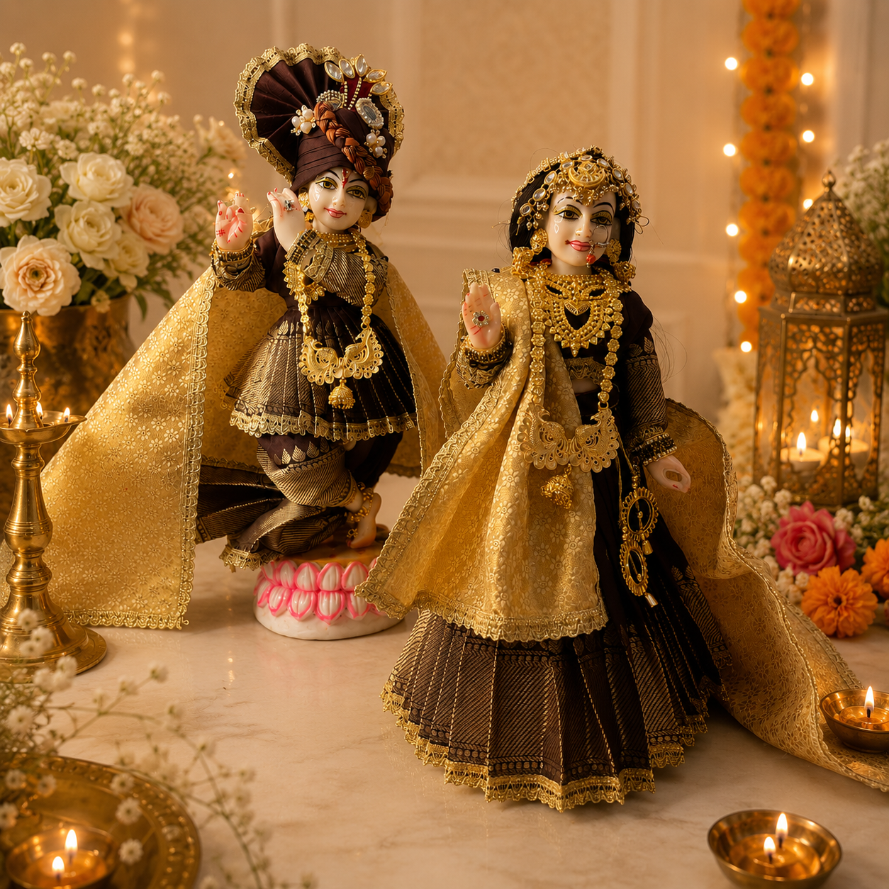 Kanak Shyam Divine Ensemble Radha Krishna Poshak