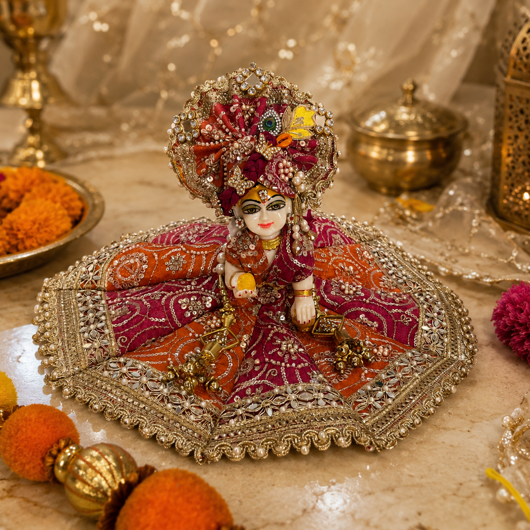 Rang Madhuri – Premium Ladoo Gopal Poshak Set