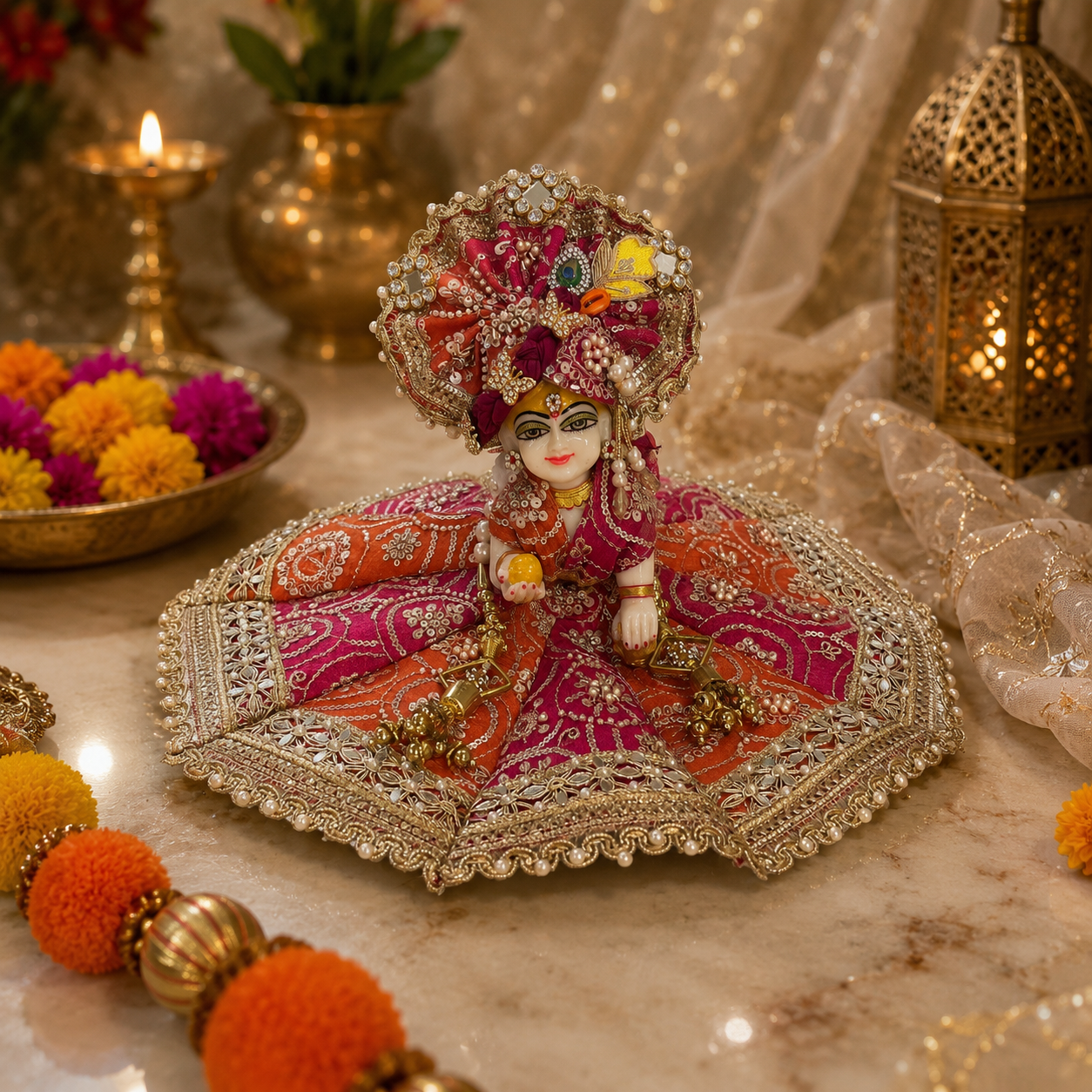 Rang Madhuri – Premium Ladoo Gopal Poshak Set - Image 2