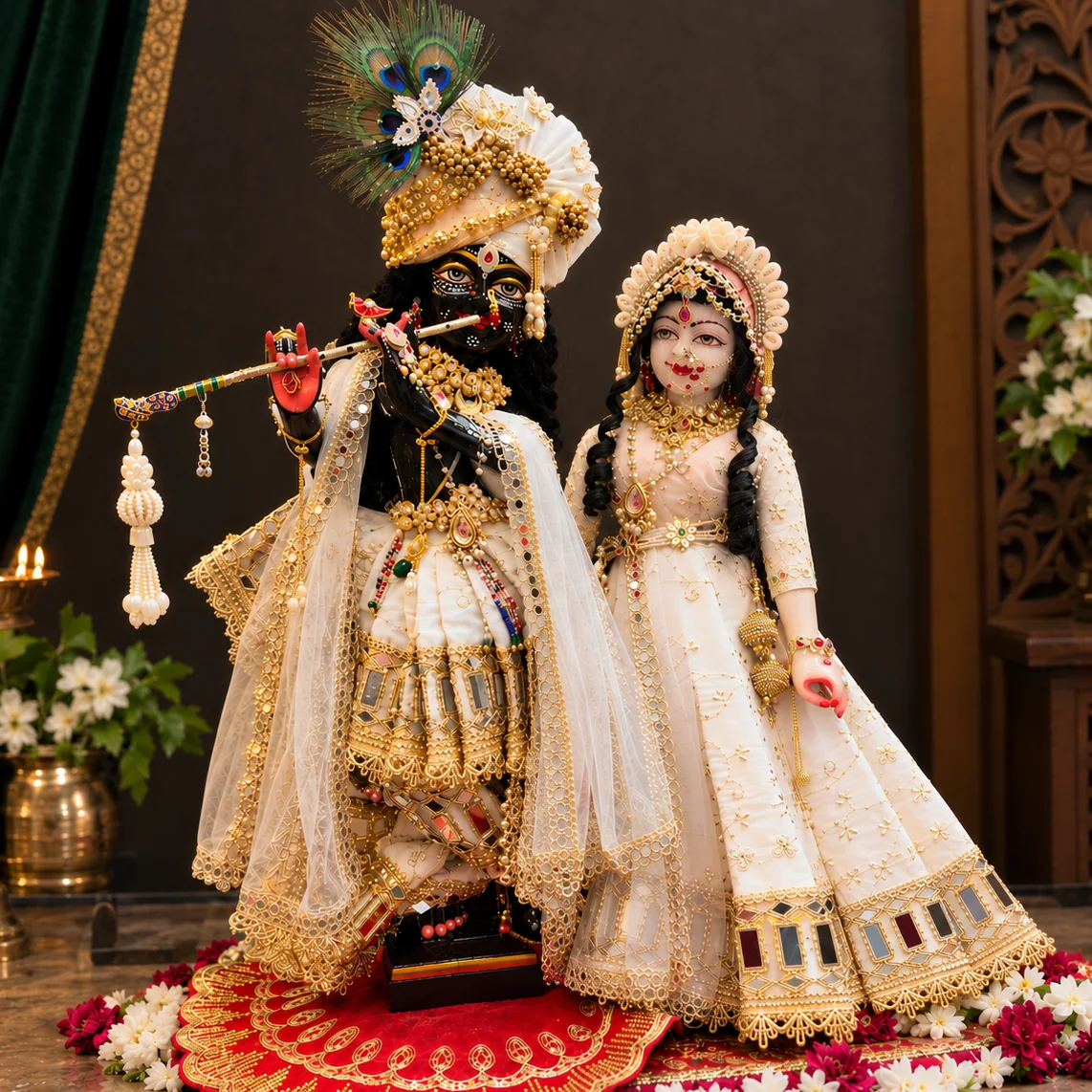 Chandrika Divine Radha Krishna Poshak