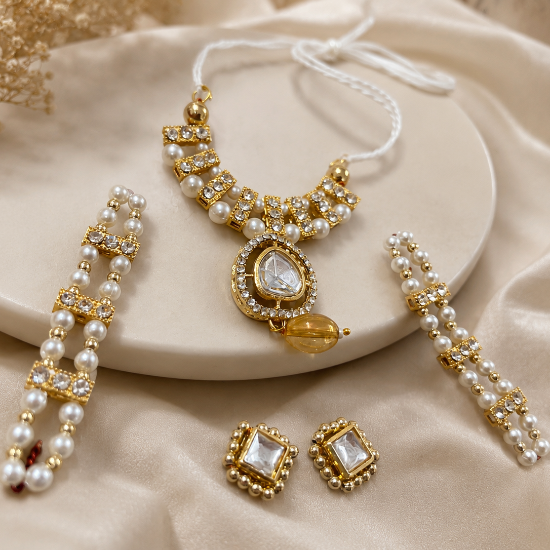 Divya Ratna Kundan Jewellery Set - Image 2