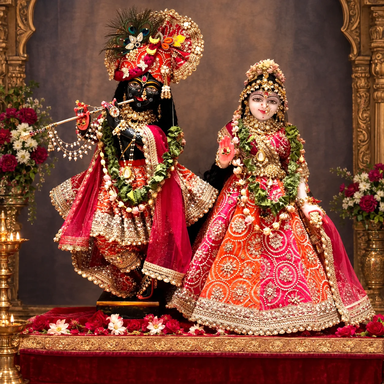 Vrindavan Rajsi Prem Poshak Set – Premium Radha Krishna Janmashtami Collection