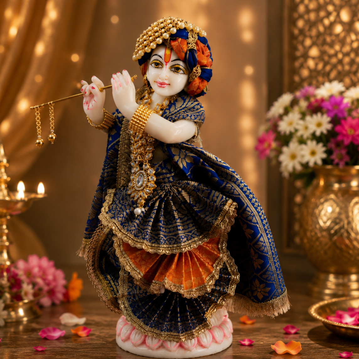 Neel Rajvastra Radha Krishna Poshak - Image 2