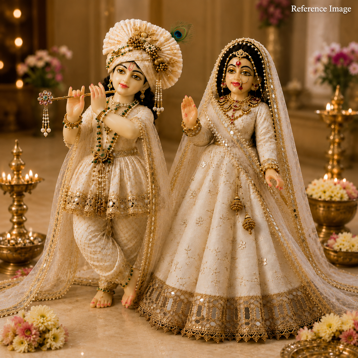 Chandrika Divine Radha Krishna Poshak