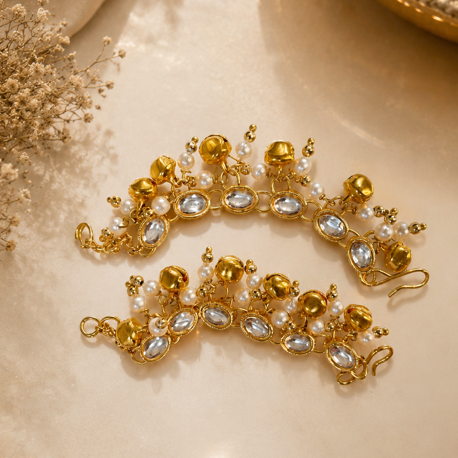 Vrindavan Pearl Ghungroo Payal