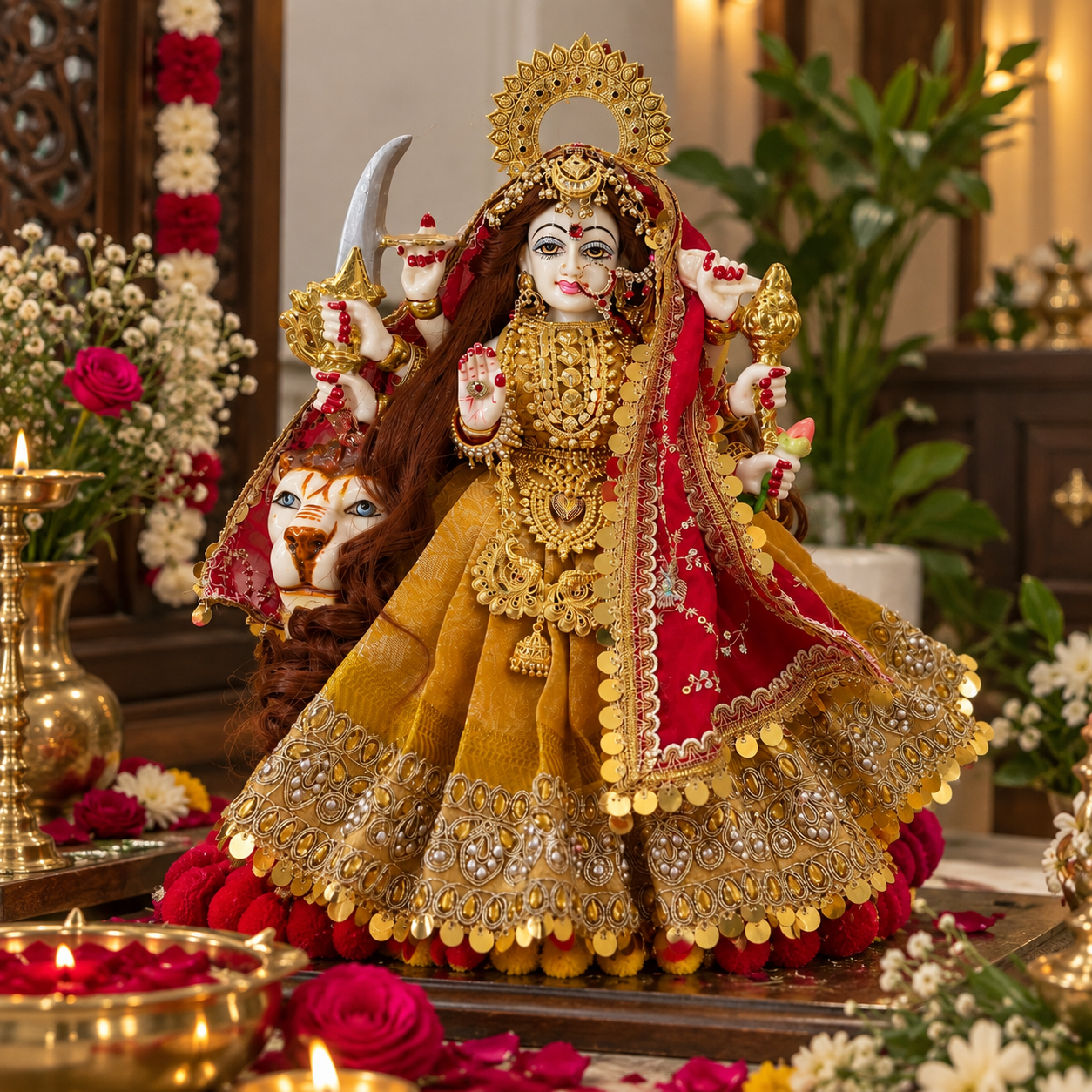 Shakti Swaroopini Maa Durga Poshak