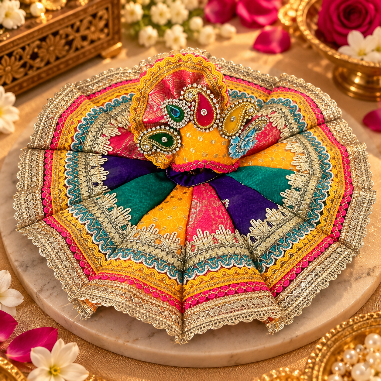 Shri Gopal Rangotsav – Multicolour Ladoo Gopal Poshak