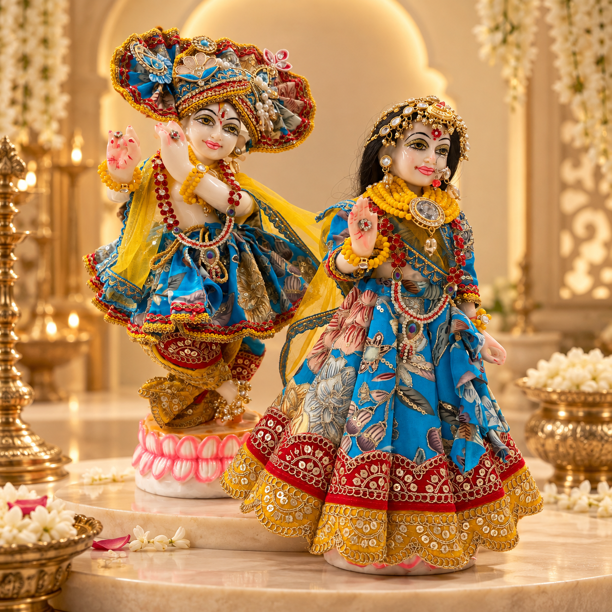Yugal Sarkar Divya Darshan Radha Krishna Poshak